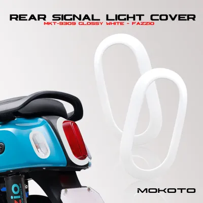 MOKOTO YAMAHA MIO FAZZIO REAR SIGNAL LIGHT COVER CARBON FOR MIO FAZZIO SCOOTER 2PCS SPEEDMOTO MKT-9309