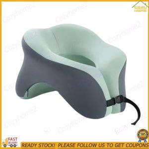 [CY] U-Shaped Neck Cushion Slow Rebound Portable Travel Pillow Breathable Memory Foam Sleeping Pillow for Hotel Car Office Airplane Travel