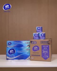 READY STOCK MALAYSIAVinda Deluxe Smooth Feel Toilet Tissue 3-Ply (16 Rolls) - Longer More Sheets & More Condensed