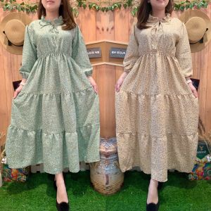 LONG DRESS FLOWY PASTEL BOWIE 3012-3 GHAUDENS