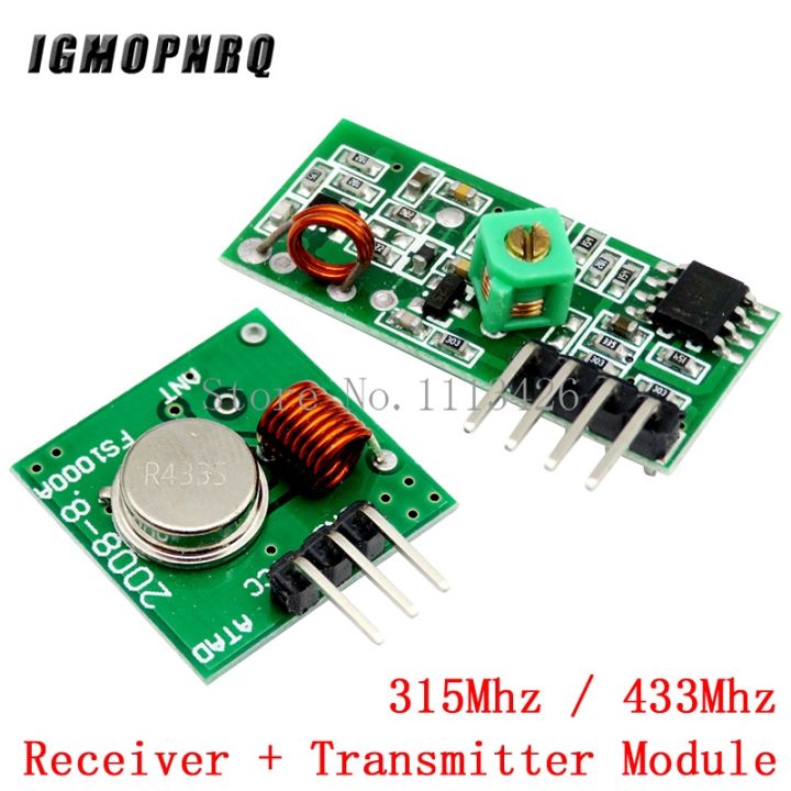 315Mhz / 433Mhz RF Wireless Transmitter Module and Receiver Kit 5V DC ...