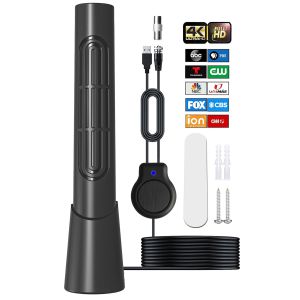 2025 Upgraded TV Aerial Indoor 5000 Miles 360 Reception Amplified Digital TV Aerial Freeview TV Aerial TV Signal Booster