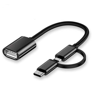 2in1 OTG USB Cable Adapter Micro USB Type C To USB Converter Cable