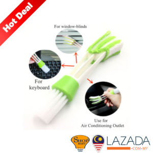 Car Aircond Brush Air Conditional Vent Outlet Cleaner Kit Aircond Outlet Brush Brushes Duster Cleaner Car Accessories