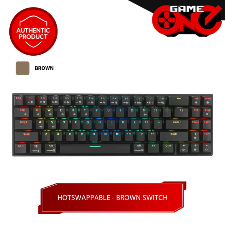 RK Royal Kludge RK71 Wired / Wireless RGB 70% Compact 71 Keys ...