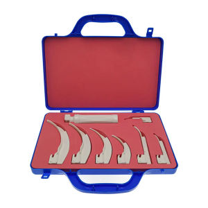 2025Tierarzt Veterinary Laryngoscope Set Flexible Fiber Optical Light Anesthetic Throat Mirror Animal Veterinary Clinic