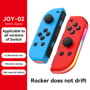 Switch Left and Right Handle 5.2 Bluetooth Wake-Up Vibration Sensory joycon Game Controller Strap RGB Lamp JOY-02