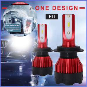 PENGIRIMAN CEPAT HAOSJ Lampu Depan Mobil LED ZES 12000LM 55W H11 2 PCS K5 / lampu mobil led super terang h11 depan 12 volt tembus hujan putih bohlam anti kabut