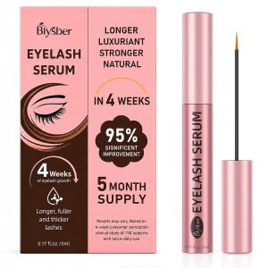 Eyelash Growth Serum with Multi-Peptide Complex Vegan Lash Enhancer for Sensitive Eyes ing Formula for Longer Fuller-Looking Lashes