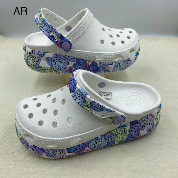รองเท้าส้นสูงแบบสวม สำหรับเด็กผู้หญิงมาใหม่รุ่น Crocs cutie clog