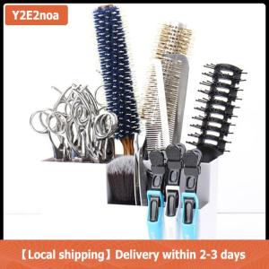 【Local shipping】 Salon Barber Scissors Comb Clips Rack Storage Box Hairdressing Cosmetic Tool