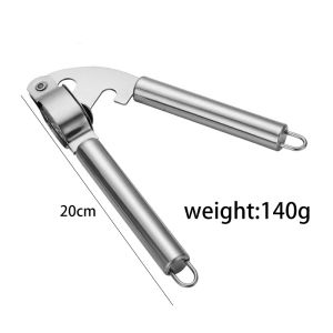 Handheld Garlic Press Crusher Ginger Squeezer Vegetables Masher Stainless Tool Press Kitchen Accessories Garlic Onion Ginger