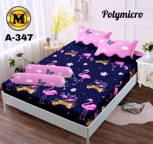 Sprei terbaru ukuran single 120x200 160x200 180x200 sprei motif flamingo new sudah 1 set dengan sarung bantal dan guling /seprei murah kualitas terbaik seperti seprei bonita /sprei aesthetic /seprei homemade