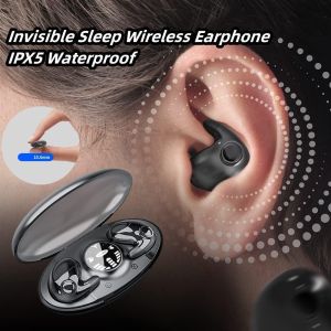 ♥ SFREE Shipping ♥ MD538 Invisible Sleep Wireless Earphone TWS Bluetooth Hidden Earbuds IPX6 Waterproof Noise Cancelling Sports Headphones