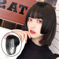 Synthetic Princess Bangs Hime Cut Bangs Hairstyles Clip In Bangs Hair for Women. 