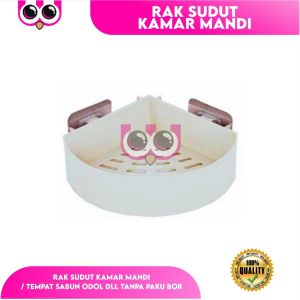 TRIANGLE SHELVES / RAK SUDUT KAMAR MANDI / TEMPAT SABUN ODOL DLL