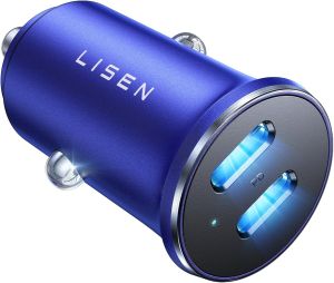 LISEN 90W USB C Car Charger USB C Fast Charge45W PD&QC3.0 Fast Car Charger