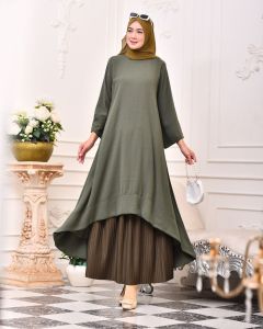 Hijab Galery Tunik Melayu Terbaru Murah Elegan Kekinian Modern Motif Polos