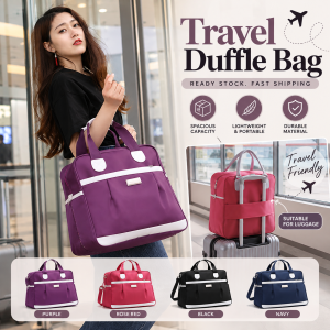 AOR Beg Sandang Travel Wanita Beg Baju Kalis Air Kapasiti Luas Rekaan Moden Travel Duffle Bag Women Carryall Spacious Interior Durable Stylish Handbag Comfortable Grip Handles Smooth Zipper Weekend Travel Holiday Packing Overnight Luggage 旅行袋 BA