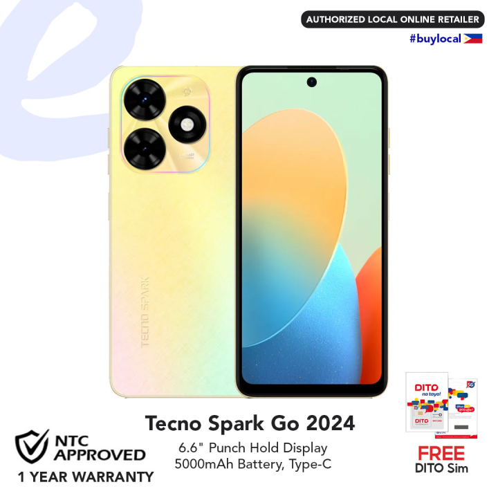 Tecno Spark Go 2024 FREE DITO SIM Card — GIZMO CENTRAL