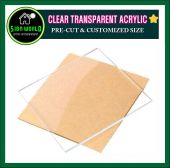 Clear Transparent Acrylic Sheet Pre Cut & Customized Size Plastic Glass Plexiglass Perspex Plate mm