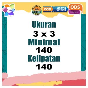 SKC Sticker Kotak Chromo Ukuran 2 - 15 Cetak Stiker Logo Custom Label Olshop Bentuk Persegi