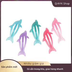Hàng có sẵn✨ 5Pcs Đầy Màu Sắc Long Lanh Cá Heo BB Tóc Side Clip Barrettes Cho Cô Gái Phụ Nữ Trẻ Em Kỳ Nghỉ Đảng Quà Tặng Tóc Phụ Kiện Mũ Nón