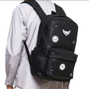 Tas Ransel Pria Backpack Waterproof Anti Air Sticker Logo