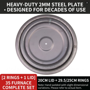Heavy-Duty Cast Iron Furnace Ring Suitable For Various Wood-Burning Stoves Durable Burner Ring
