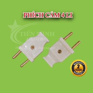 Combo 3 phích cắm tròn 5 li/4 li 100% nhựa cao cấp chịu nhiệt cao chui cắm tròn thông dụng