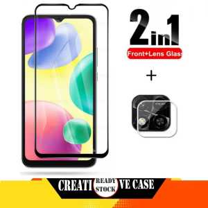 PROMO PAKET 2 INC 1 Tempered Glass XIAOMI REDMI 12 2023 / REDMI 10A 2022 Anti gores Kaca Pengiriman Cepat
