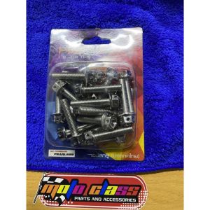 HENG BOLTS 6mm 8mm 10mm silver flower(1 pack)