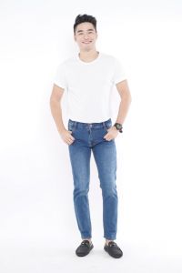 JSK Celana Jeans Abu Pria Dewasa Panjang Pensil Jumbo Model Terbaru 2023 Bahan Melar 9600