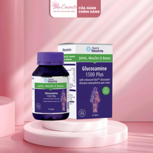 Glucosamine 1500 Plus Henry Blooms Hỗ Trợ Tăng Tiết Dịch Khớp Bảo Vệ Khớp - Hộp 90 Viên