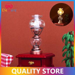 [Eleanor] 1:12 Dollhouse Miniature LED Light Candlestick Lamp Desk Lamp Home Lighting Model Furniture Decor Toy Doll House Accessories