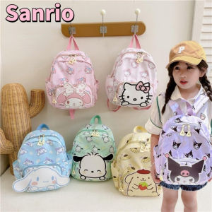 Hello Kitty Cinnamoroll Backpack Children Girls Boy Sanrio Schoolbag Kawaii Student Back To School Rucksack Teen Kids Gift Women Travel Bags