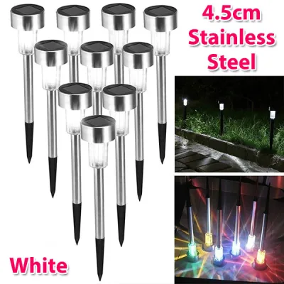 PROMO LED Solar Panel Lighting Stainless Path Spotlight for Outdoor Garden Landscape Decoratives Lawn Lamp