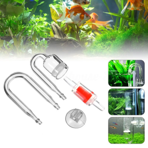 CO2 Diffuser 4Pcs for Nano Kit Transparent Glass Increasing Saturation of CO2 for Aquarium Fish for Tank Check for Valve