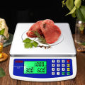 30kg/1g Large Digital Kitchen Scale LCD Display Commercial Food Scale Multi-Function Price Computing Scale for Meat Vegetables. 