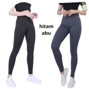 2 PICIS Legging Wanita Dewasa Premium / Celana Legging Dewasa Panjang Spandex Premium Standart & Jumbo BB 30kg - 100kg