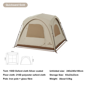 Naturehike Cloud Realm Medium Canopy Waterproof Coated Silver quick-opening automatic canopy tent Sunshade Tent