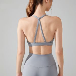 Lycra Comfort Yoga Bra Chest Pad Running Sports Bra Gym Top Women Stretch Push Up Underwear Women Fitness Tank Top