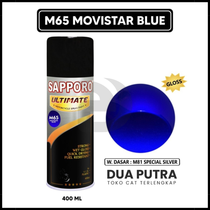 Cat Semprot Sapporo Ultimate 400ml M65 Movistar Blue