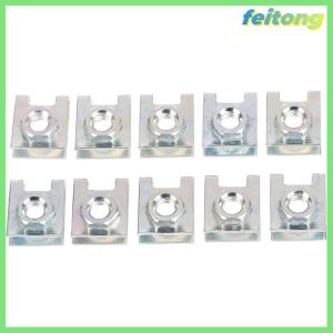 【feitong】🚕🚕【HOT SALE】 10 cái ốc vít biển số xe ô tô kẹp cố định đinh vít 6mm