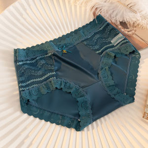 เซ็กซี่ลูกไม้กลางเอว Trackless สามเหลี่ยมกางเกงสบายเปลี่ยนอุณหภูมิเป้ากางเกงสุภาพสตรี