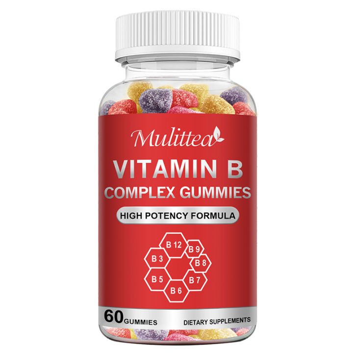 Vitamin B Complex Vegan Gummies with Vitamin B12, Biotin , B6, Niacin