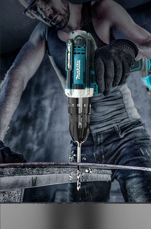 Makita 149V Cordless Drill Electric Hammer Impact 2 Battery With