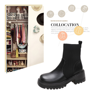 Fast Delivery Fashion Knitted Short Boots