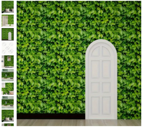 Retro Green Plants & Stone Wallpaper - Self-Adhesive Removable Vinyl Decal for Home Kitchen and Furniture Renovation Easy Installation Home Decoration | Natureinspired Design | Easyinstall Wallpaper Wall Decor