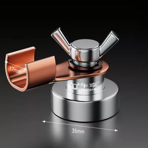 แม่เหล็กกราวด์ดูดซับแรง การเชื่อมแบบนำกระแสที่มีประสิทธิภาพสูง คลิปกราวด์แม่เหล็กแรงสูง แคลมป์สายดินทนอุณหภูมิสูงและป้องกันการกัดกร่อน อุปกรณ์เชื่อมแบบเชื่อมต่อด่วน เครื่องมือต่อสายดินแบบแม่เหล็กแรงสูงพิเศษ ไม่ต้องเจาะ แคลมป์